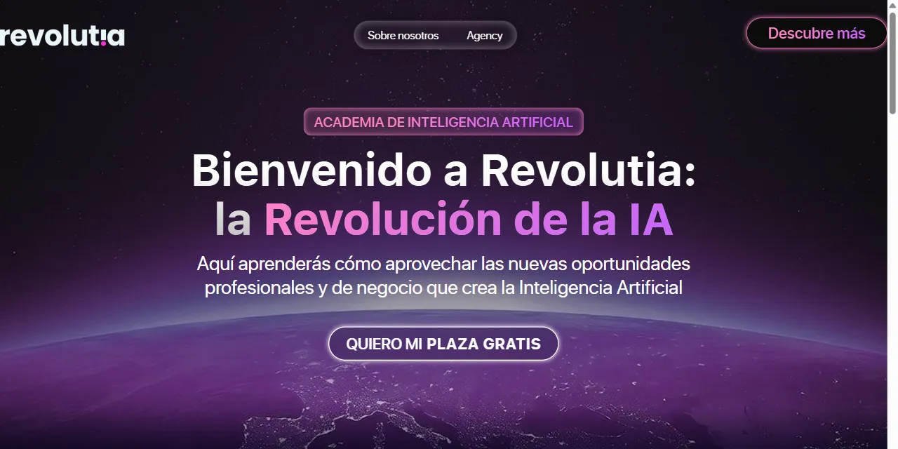 Portada de la web de Revolutia